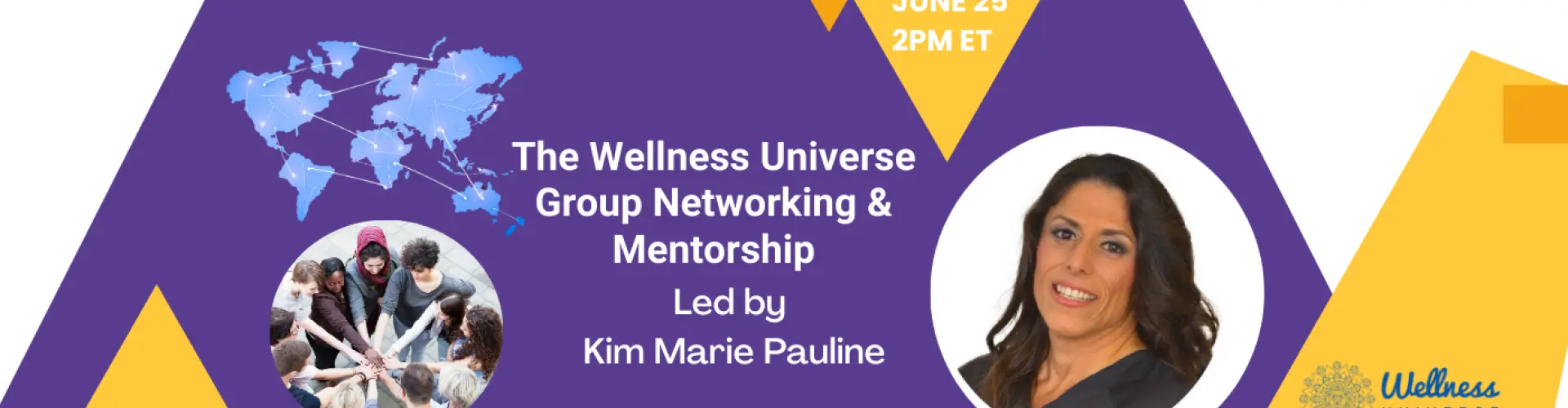 Kim Marie Pauline과 함께하는 WU 그룹 네트워킹 및 멘토십 - Online Class by The Wellness Universe